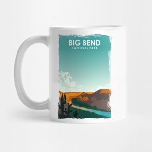 Big Bend National Park Travel Poster Mug